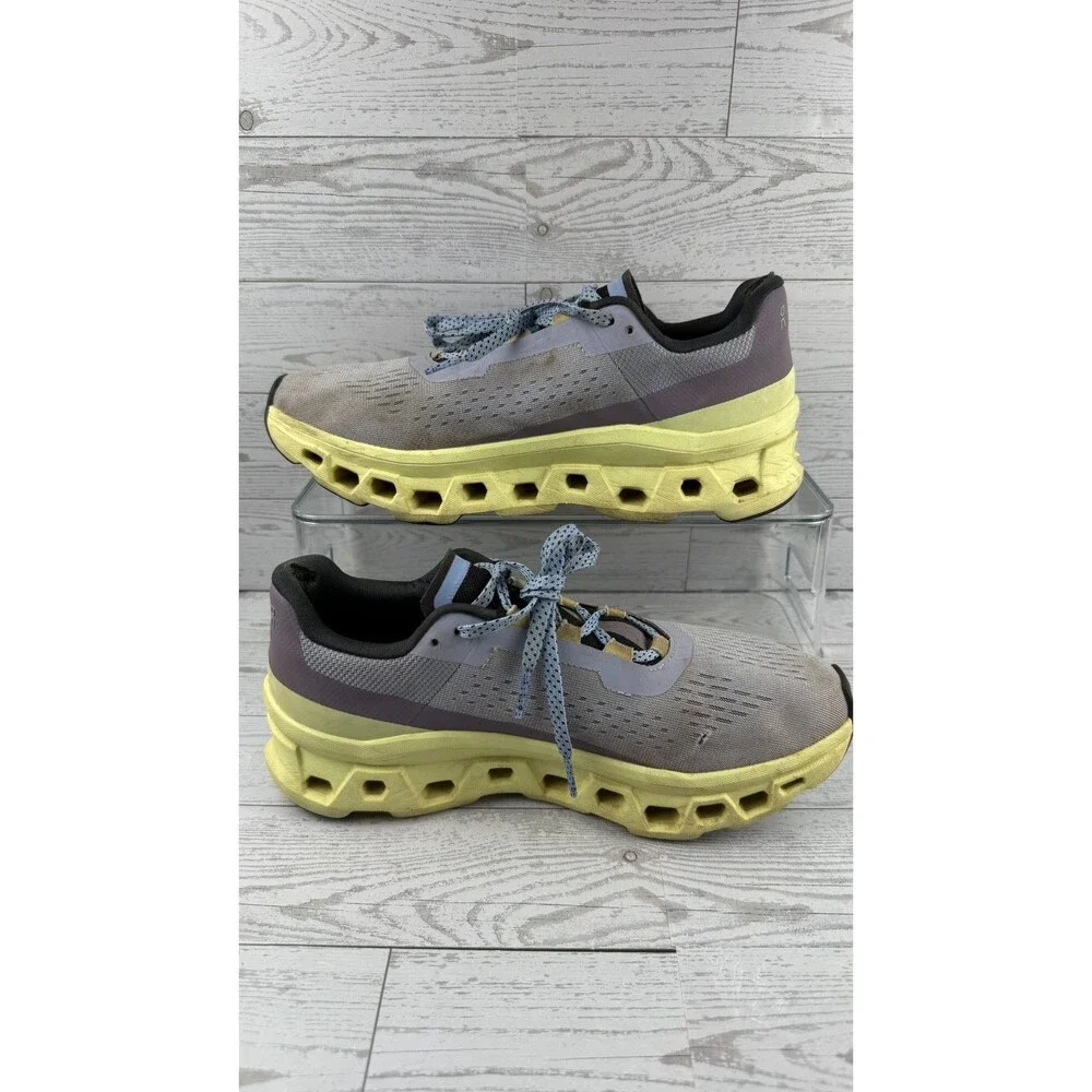 On Cloudmonster 61-98242 Yellow US 9B Women's Athletic Road Running Shoes #926